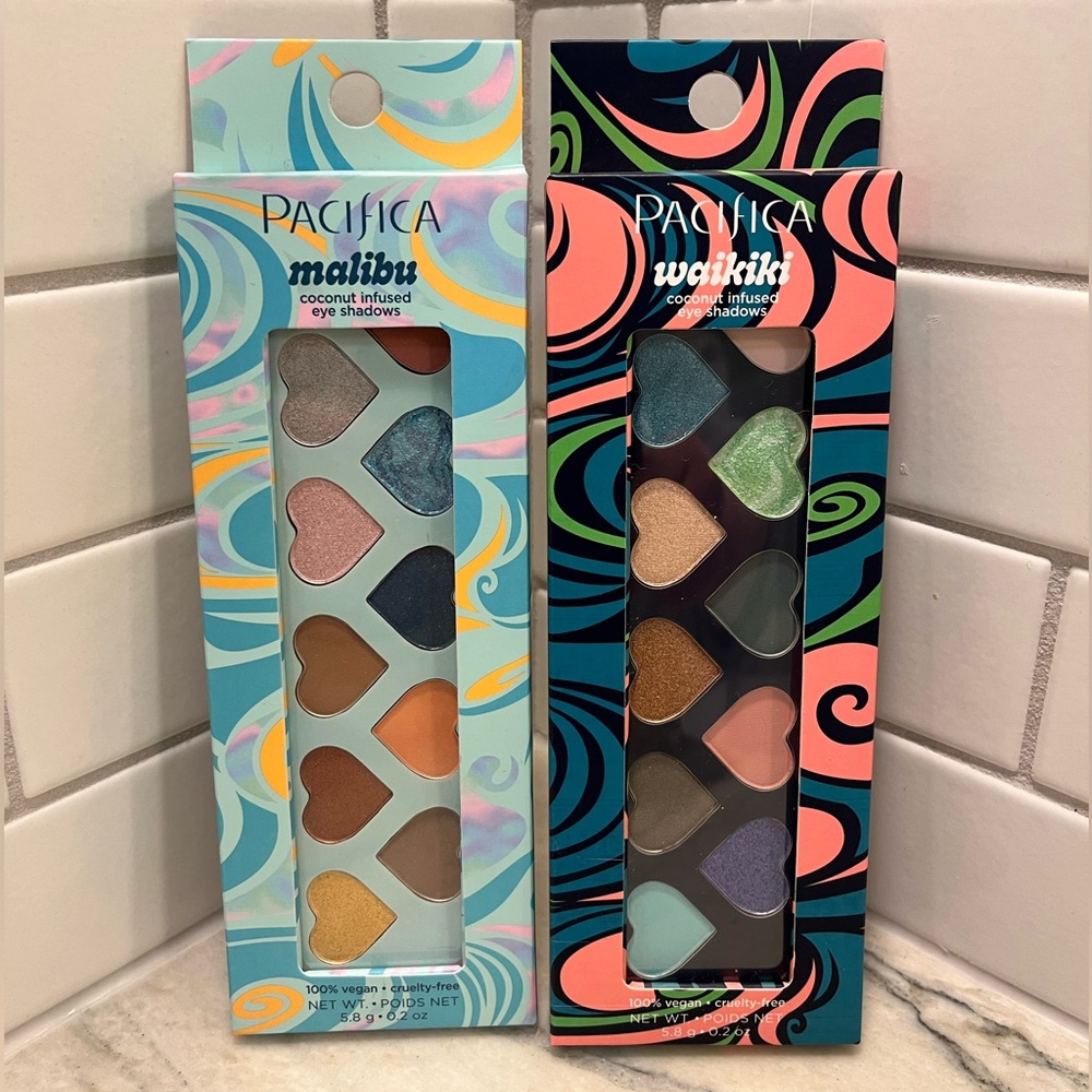 PACIFICA Malibu & Waikiki Coconut Infused Eyeshadow Collections